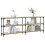 Mesa consola madera de ingeniería roble Sonoma 200x29x75 cm by , Side tables - Ref: Foro24-834111, Price: 130,66 €, Discount: %