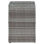 Mesa auxiliar superficie vidrio ratán sint. gris 35x35x52 cm von , Seitentische - Ref: Foro24-46983, Preis: 76,36 €, Rabatt: %