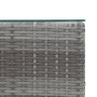 Mesa auxiliar superficie vidrio ratán sint. gris 35x35x52 cm von , Seitentische - Ref: Foro24-46983, Preis: 76,36 €, Rabatt: %