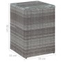 Mesa auxiliar superficie vidrio ratán sint. gris 35x35x52 cm von , Seitentische - Ref: Foro24-46983, Preis: 76,36 €, Rabatt: %