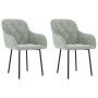 Sillas de comedor 2 unidades terciopelo gris claro von , Essstühle - Ref: Foro24-344845, Preis: 145,90 €, Rabatt: %