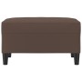 Reposapiés de cuero sintético marrón 70x55x41 cm by , Ottomans - Ref: Foro24-349313, Price: 60,50 €, Discount: %