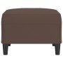 Reposapiés de cuero sintético marrón 70x55x41 cm by , Ottomans - Ref: Foro24-349313, Price: 60,50 €, Discount: %