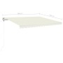 Cremefarbene automatische einziehbare Markise 400 x 350 cm von vidaXL, Markisen - Ref: Foro24-3068987, Preis: 416,86 €, Rabat...