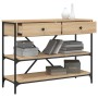 Mesa consola cajones estantes madera de ingeniería roble Sonoma von , Seitentische - Ref: Foro24-833404, Preis: 131,87 €, Rab...