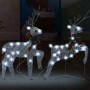 Renos de Navidad 2 unidades 40 LED plateado by , Christmas lights - Ref: Foro24-342684, Price: 51,22 €, Discount: %