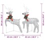 Renos de Navidad 2 unidades 40 LED plateado by , Christmas lights - Ref: Foro24-342684, Price: 51,22 €, Discount: %