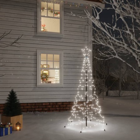 Árbol de Navidad con pincho 200 LED blanco frío 180 cm by , Christmas trees - Ref: Foro24-343567, Price: 75,96 €, Discount: %