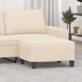 Reposapiés tela de microfibra beige 70x55x41 cm by , Ottomans - Ref: Foro24-349366, Price: 61,35 €, Discount: %