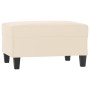 Reposapiés tela de microfibra beige 70x55x41 cm by , Ottomans - Ref: Foro24-349366, Price: 61,35 €, Discount: %