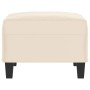 Reposapiés tela de microfibra beige 70x55x41 cm by , Ottomans - Ref: Foro24-349366, Price: 61,35 €, Discount: %