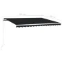 Manuell einfahrbare Markise anthrazitgrau 450x350 cm von vidaXL, Markisen - Ref: Foro24-3068999, Preis: 386,98 €, Rabatt: %