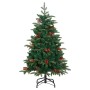 Árbol de Navidad artificial con piñas y bayas 120 cm de , Arboles de navidad - Ref: Foro24-358374, Precio: 46,89 €
