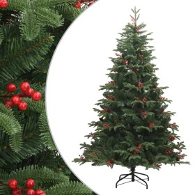 Árbol de Navidad artificial con piñas y bayas 180 cm by , Christmas trees - Ref: Foro24-358376, Price: 101,01 €, Discount: %