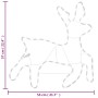 Figura de reno Navidad con LED 2 uds blanco cálido 57x55x4,5 cm by , Christmas lights - Ref: Foro24-3154294, Price: 53,45 €, ...
