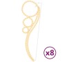 Tira de luces forma de bola 8 pzas blanco cálido 111,5x35x4,5cm by , Christmas lights - Ref: Foro24-3154330, Price: 209,64 €,...