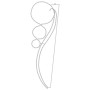 Tira de luces forma de bola 8 pzas blanco cálido 111,5x35x4,5cm by , Christmas lights - Ref: Foro24-3154330, Price: 209,64 €,...