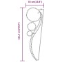 Tira de luces forma de bola 8 pzas blanco cálido 111,5x35x4,5cm by , Christmas lights - Ref: Foro24-3154330, Price: 209,64 €,...