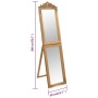 Espejo de pie dorado 50x200 cm by , Mirrors - Ref: Foro24-351529, Price: 154,07 €, Discount: %