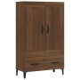 Aparador alto de madera contrachapada marrón roble 70x31x115 cm de , Aparadores - Ref: Foro24-817488, Precio: 94,80 €, Descue...