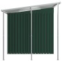 Cobertizo jardín con tejado extendido acero verde 346x193x181 cm de , Cobertizos - Ref: Foro24-144037, Precio: 686,99 €