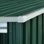 Cobertizo jardín con tejado extendido acero verde 346x193x181 cm by , Sheds - Ref: Foro24-144037, Price: 687,32 €, Discount: %
