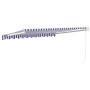 Toldo retráctil aluminio y tela azul y blanco 3,5x2,5 m de , Toldos - Ref: Foro24-3154422, Precio: 241,99 €, Descuento: %