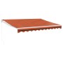 Toldo retráctil aluminio y tela naranja y marrón 3x2,5 m by , Awnings - Ref: Foro24-3154441, Price: 193,87 €, Discount: %