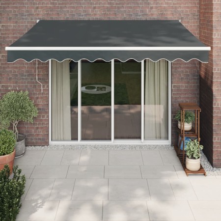 Toldo retráctil aluminio y tela gris antracita 3x2,5 m by , Awnings - Ref: Foro24-3154436, Price: 199,88 €, Discount: %