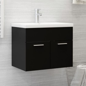 Cabinet with glossy black chipboard sink by vidaXL, bathroom vanities - Ref: Foro24-3071271, Price: 189,04 €, Discount: %
