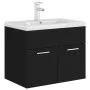 Cabinet with glossy black chipboard sink by vidaXL, bathroom vanities - Ref: Foro24-3071271, Price: 174,31 €, Discount: %