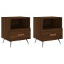 Mesita noche 2 uds madera ingeniería marrón roble 40x35x47,5 cm von , Nachttische - Ref: Foro24-827387, Preis: 61,03 €, Rabat...