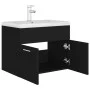 Cabinet with glossy black chipboard sink by vidaXL, bathroom vanities - Ref: Foro24-3071271, Price: 174,31 €, Discount: %