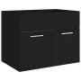 Cabinet with glossy black chipboard sink by vidaXL, bathroom vanities - Ref: Foro24-3071271, Price: 174,31 €, Discount: %