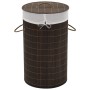 Cesto de la ropa de bambú redondo marrón oscuro von , Wäschekörbe - Ref: Foro24-242724, Preis: 27,33 €, Rabatt: %