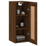 Armario de pared madera ingeniería marrón roble 34,5x34x90 cm by , Sideboards - Ref: Foro24-835025, Price: 51,36 €, Discount: %