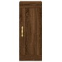Armario de pared madera ingeniería marrón roble 34,5x34x90 cm by , Sideboards - Ref: Foro24-835025, Price: 51,36 €, Discount: %