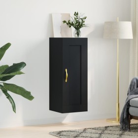 Armario de pared madera de ingeniería negro 34,5x34x90 cm de , Aparadores - Ref: Foro24-835019, Precio: 51,65 €, Descuento: %