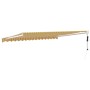 Toldo retráctil automático amarillo y blanco 4x3 m by , Awnings - Ref: Foro24-3154483, Price: 420,50 €, Discount: %