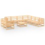 Juego de muebles de jardín 10 piezas madera maciza de pino by , Garden sets - Ref: Foro24-3075919, Price: 620,13 €, Discount: %
