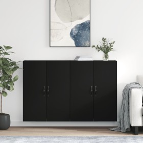 Armarios de pared 2 uds madera de ingeniería negro von , Sideboards - Ref: Foro24-3197890, Preis: 171,15 €, Rabatt: %