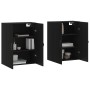 Armarios de pared 2 uds madera de ingeniería negro by , Sideboards - Ref: Foro24-3197890, Price: 173,64 €, Discount: %