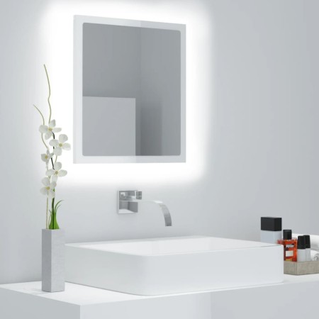 Espejo de baño acrílico blanco brillo 40x8,5x37 cm by , bathroom vanities - Ref: Foro24-804913, Price: 30,60 €, Discount: %