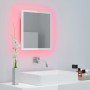Espejo de baño acrílico blanco brillo 40x8,5x37 cm by , bathroom vanities - Ref: Foro24-804913, Price: 30,60 €, Discount: %