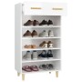 Mueble zapatero madera contrachapada blanco brillo 60x35x105 cm by , Shoe racks and shoe organizers - Ref: Foro24-812786, Pri...