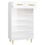 Mueble zapatero madera contrachapada blanco brillo 60x35x105 cm by , Shoe racks and shoe organizers - Ref: Foro24-812786, Pri...