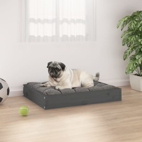 Cama para perros madera maciza de pino gris 61,5x49x9 cm von , Betten für Hunde - Ref: Foro24-820853, Preis: 21,86 €, Rabatt: %