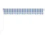 Automatic awning with wind sensor LED blue and white 450x350 cm by vidaXL, Awnings - Ref: Foro24-3069011, Price: 655,97 €, Di...