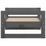 Cama para perros madera maciza de pino gris 55,5x45,5x28 cm de , Camas para perros - Ref: Foro24-821469, Precio: 31,44 €, Des...