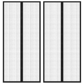 Mosquiteras para puerta bloque magnético 2 uds negro 210x90 cm von , Moskitonetze für Fenster - Ref: Foro24-314686, Preis: 16...